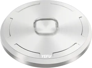 YEFU Fire Pit Lid for Solo Stove Bonfire 19.5 Inch, Portable 304 Stainless Steel Cover Accessory for 19" Outdoor Firepit, Waterproof Anti-Dust and All-Weather Resistant
