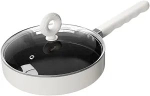Yiju Camping Frying Pan, Camping Fry Pan Nonstick Tableware Equipment with Lid Kitchen Cookware for Hiking Home Outdoor Activities