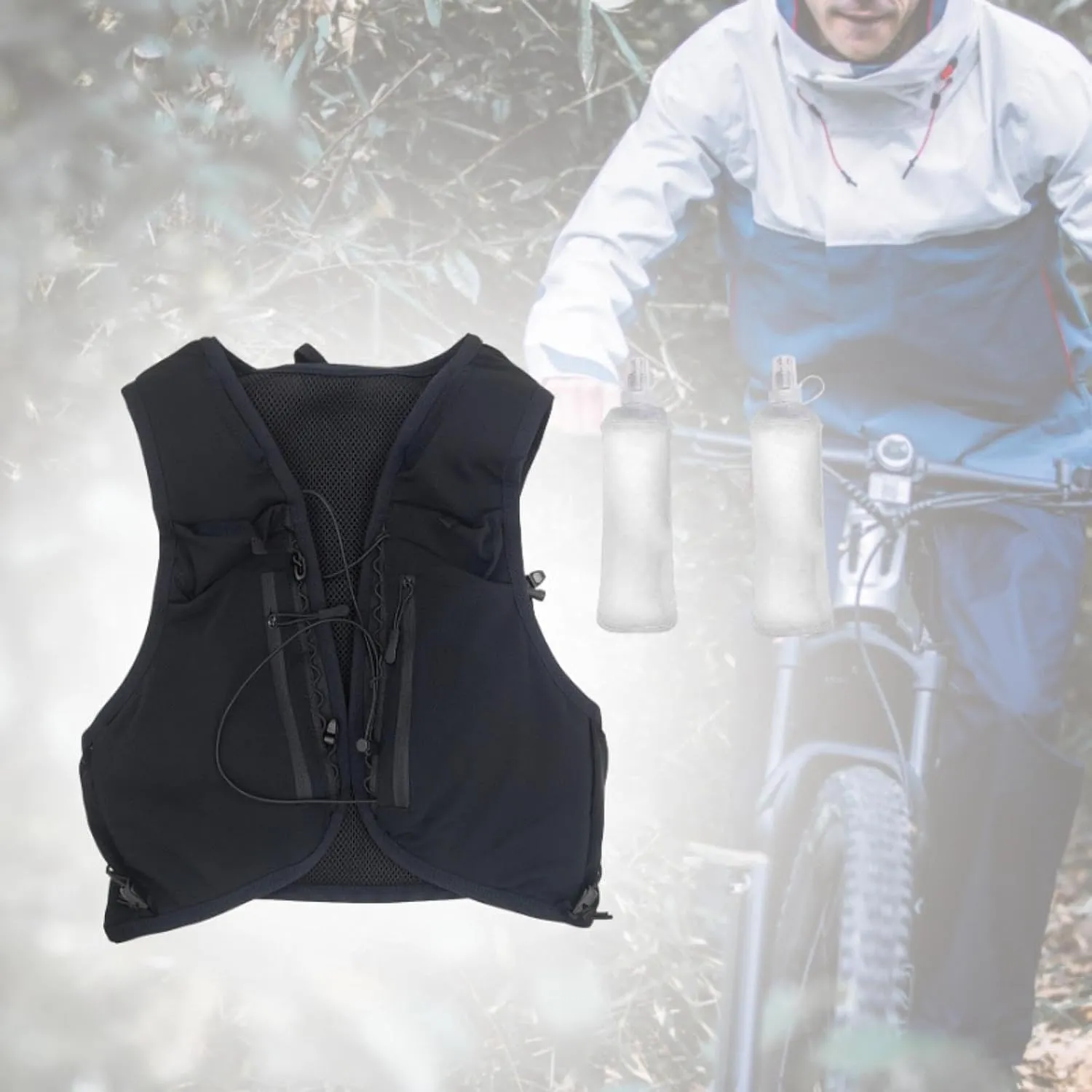 YIJU Hydration Vest for Men Women Running Vest Lightweight Water Pack Hydration Pack for Jogging Hiking Climbing Outdoor Cycling