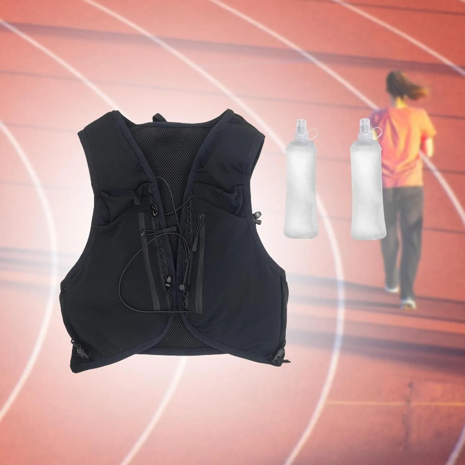 YIJU Hydration Vest for Men Women Running Vest Lightweight Water Pack Hydration Pack for Jogging Hiking Climbing Outdoor Cycling