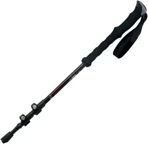 YIRENZUI Adjustable Trekking Poles Made ，Aluminium Alloy Tungsten Steel Rod Tip,Straight Handle External Lock EVA Handle，The Best Choice (Color : Black, Size : 135cm)