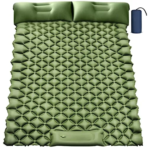 Yuzonc Double Camping Sleeping Pad, Inflatable Camping Pad