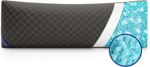 YZ HOME Long Body Pillow for Adults - Firm Body Pillow Insert with Shredded Blue Memory Foam, Adjustable Height, Soft Support for Side Sleeping, Pregnant Women, Washable (20x54 Inch, Grey)