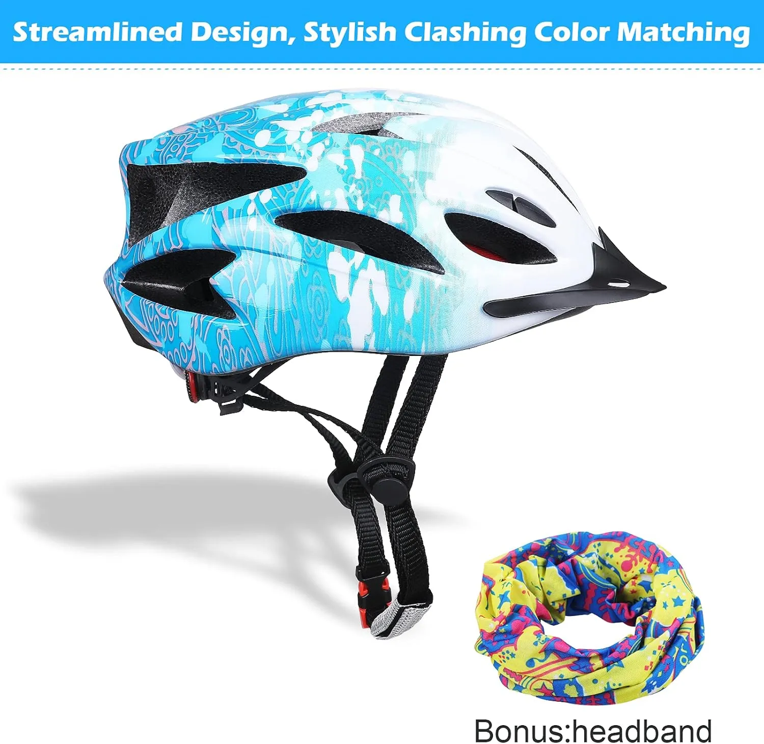 Zacro Adult Bike Helmet Lightweight for Men Women Comfort with Pads&Visor, Certified Bicycle Helmet for Adults Youth Mountain Road Biker