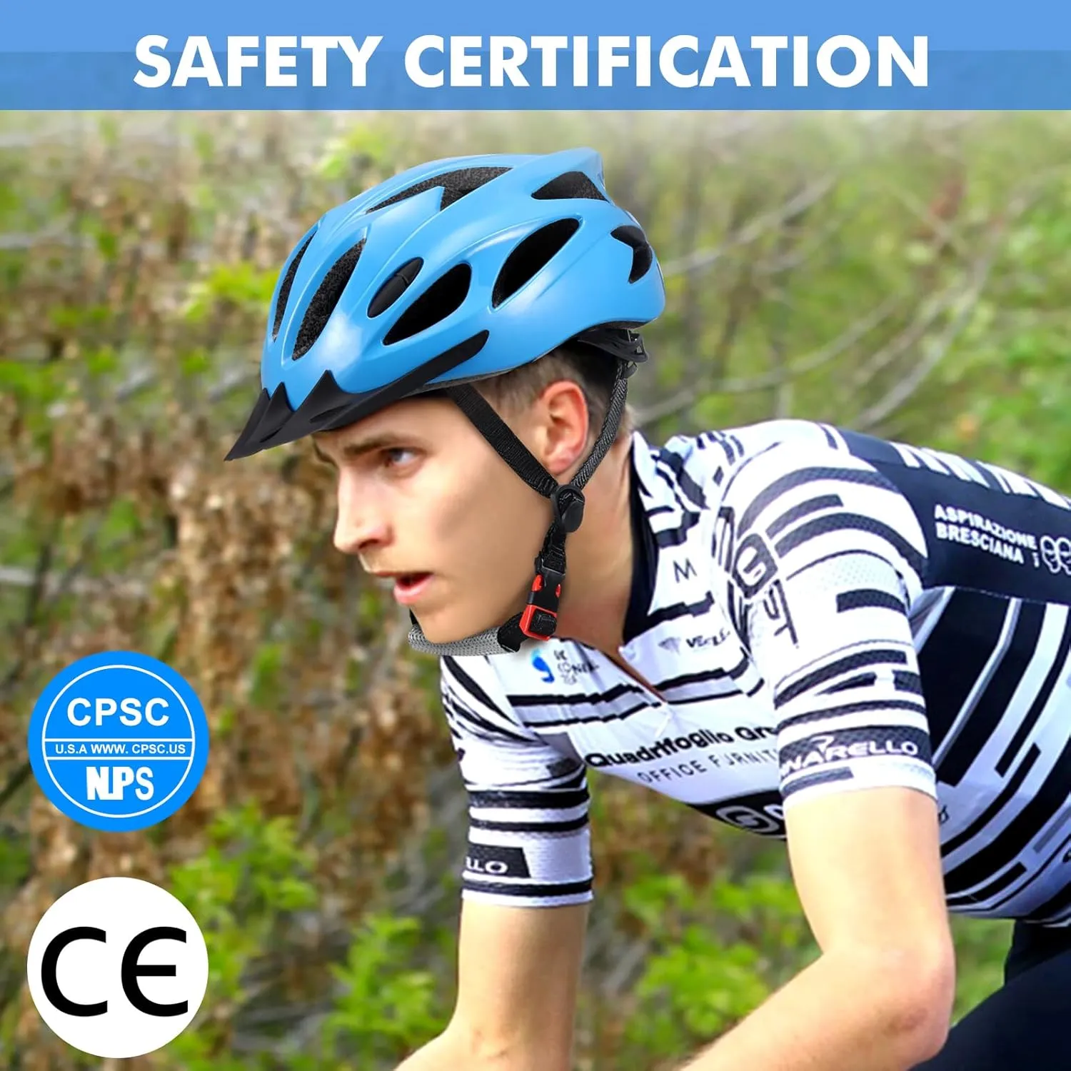 Zacro Kids Bike Helmet, Boys and Girls Youth Bike Helmets Fits Ages 5-8/8-14 Year Olds, Dial Fit Adjustment & Detachable Visor, Lightweight Bicycle Helmet for Mountain Cycling CPSC Safety Certified