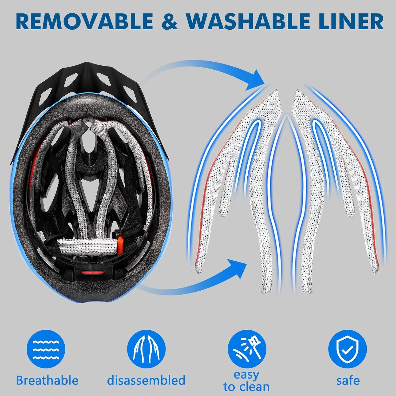 Zacro Kids Bike Helmet, Boys and Girls Youth Bike Helmets Fits Ages 5-8/8-14 Year Olds, Dial Fit Adjustment & Detachable Visor, Lightweight Bicycle Helmet for Mountain Cycling CPSC Safety Certified