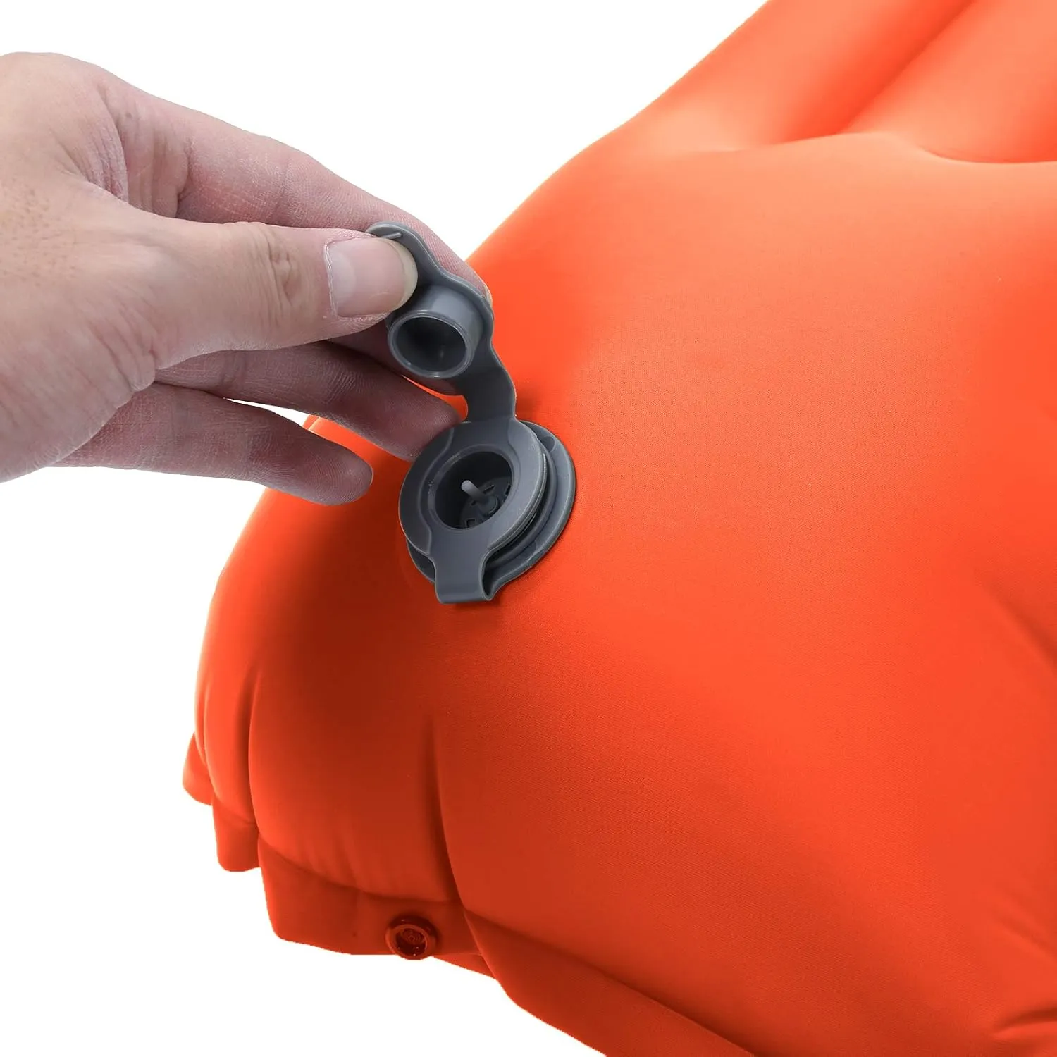 Zerodis Camping Sleeping Pad, Sleeping Mat for Backpacking Hiking Air Mattress Inflatable Compact Camp Sleep Pad (Orange)